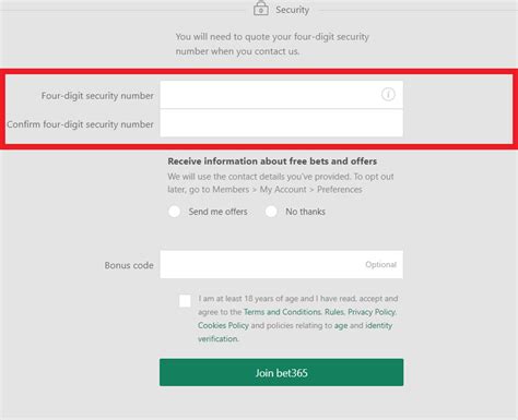 four digit security number bet365|bet365 4 digit security number.